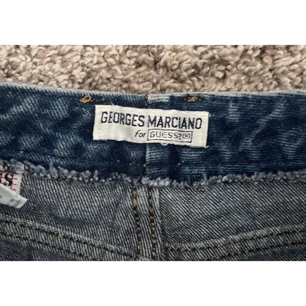 Vintage 90s‎ Guess Georges Marciano Jeans Kids 12 Denim Logo 21x23 USA